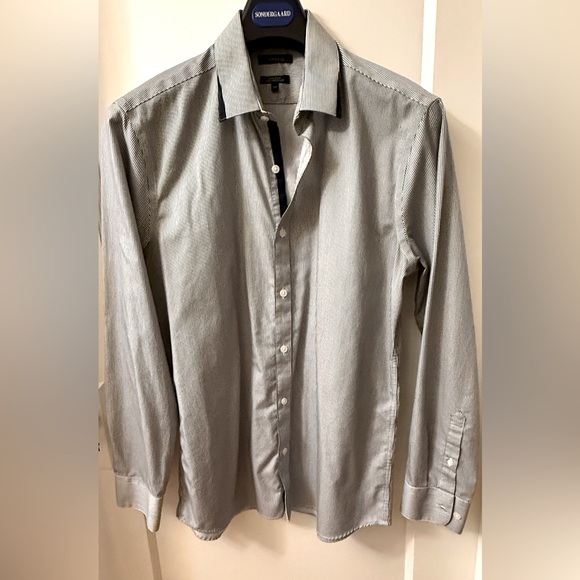 RW & CO MICRO STRIPE 100% COTTON DRESS SHIRT - Picture 14 of 14